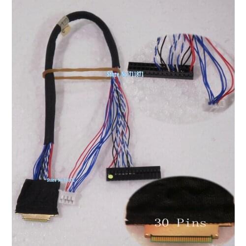 30 Pins 9.7 inch LCD screen line Gold plated plug terminal 30P screen Cable 9.7 LCD panel 30 P Wire Cable LVDS 30Pins Cable