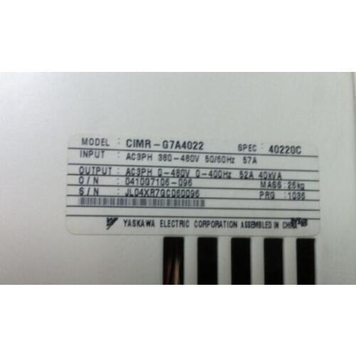 Converter G7 380V 22KW CIMR-G7A4022 , Used one , 90% appearance new , 3 months warranty , fastly shipping