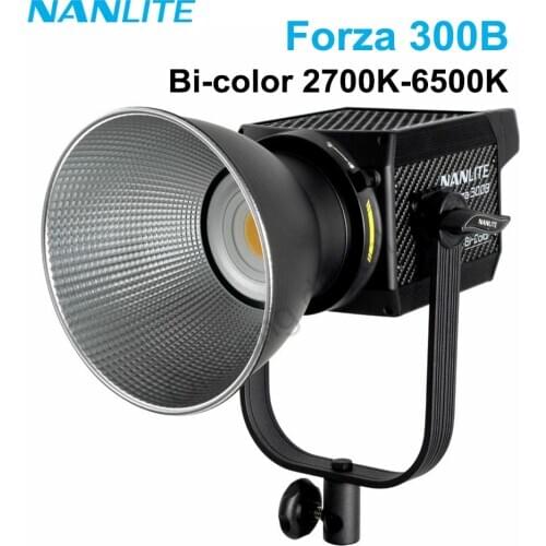 Nanlite Nanguang Forza-300B LED Photography Lighting 2700K-6500K Bi-color Soft Light for Outdoor Studio Video Live Steam