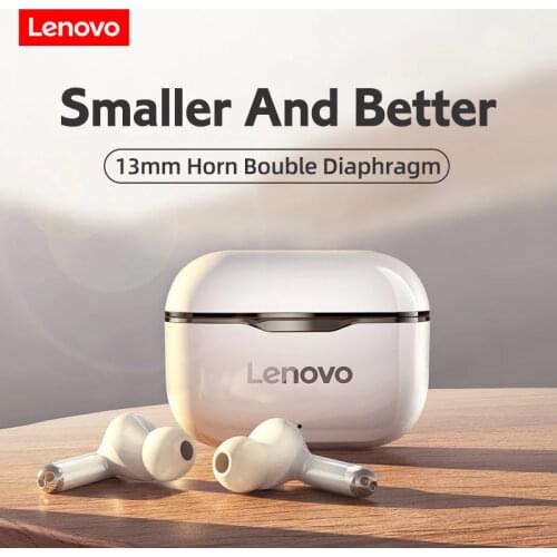 TWS Earphones Lenovo LP1 Bluetooth 5.0 Wireless Earbuds 9D Stereo Sound Noise Reduction IPX4 Waterproof Sports Headsets With Mic