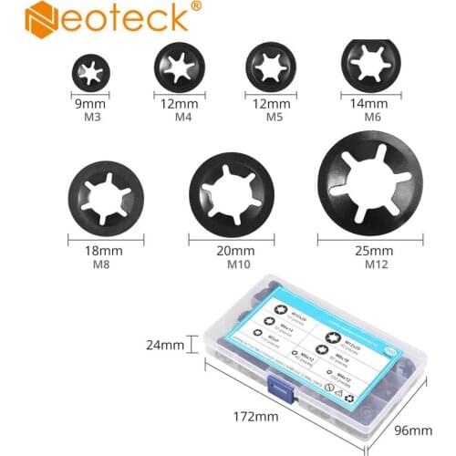 Neoteck internal tooth Starlock Washer Locking Speed Clip Hardware Anti-corrosion 304 Stainless Steel M3-M12