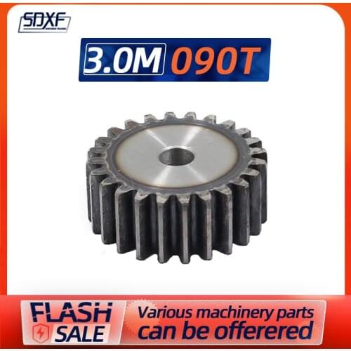 One piece of 3M, plane gear 45# steel, 90T, machining holes need to be machined by yourself