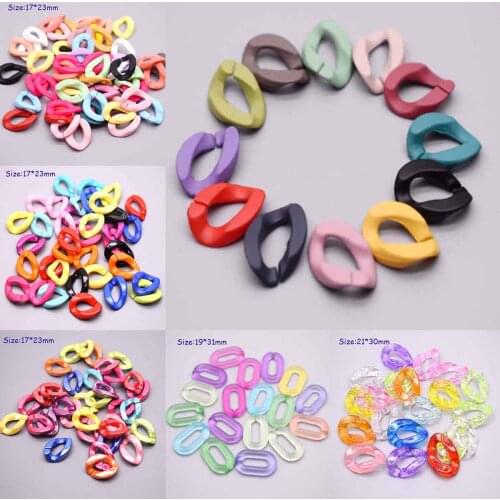 Wholesale Colorful Acrylic Combination Split Connector DIY Chains For Jewelry AccessNecklace Jewelry Accessorie Finding