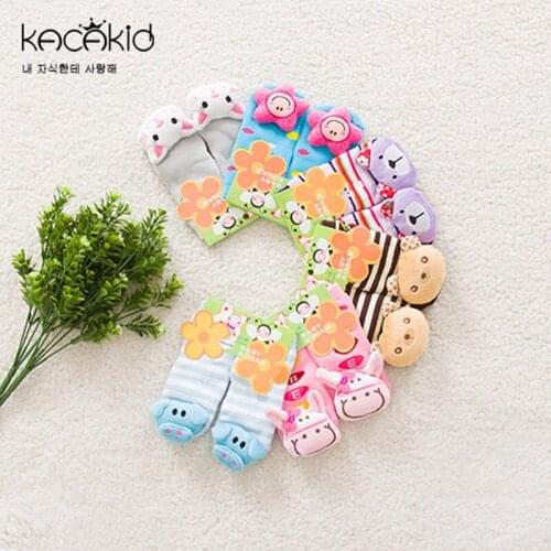 Kacakid Fall Winter Thicker Baby Socks Kids Newborn Cute Cartoon Cotton Baby Socks Non-Slip Soft Warm Boy Girl Socks Floor Socks
