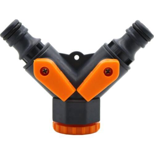 1/2" to 3/4" Y Valve Connector Standard faucet Adapter Garden Irrigation Watering Splitter Agriculture Pipe Fitting 1 Pcs