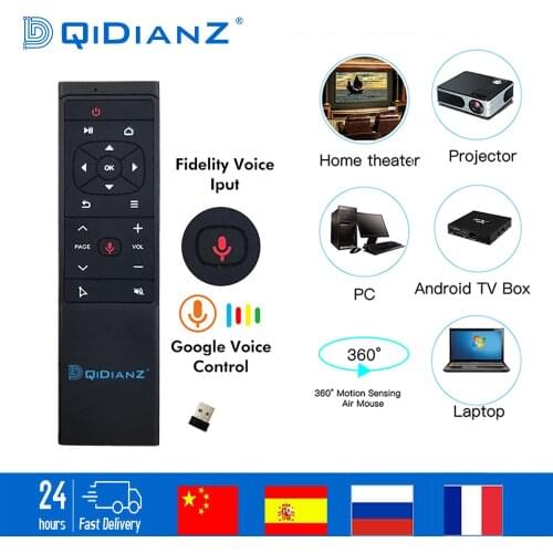 MT12 Google Voice Assistant Air Mouse Gyro Sensing 2.4G Voice Remote Control For Android TV Box H96 X96 MAX HK1 TX6 PK G10 Q5