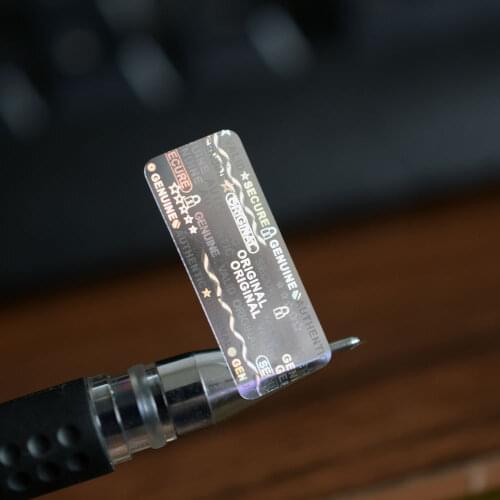 2020 New arrival 10x25mm Lock Secure Genuine Authentic Valid Original hologram stickers