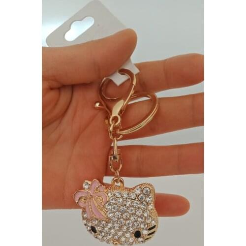 Şık metal anahtarlık Göz alıcı anahtarlık Çanta aksesuarı Cüzdan süsü Zarif ve Şık Bayanlar için Anahtarlık