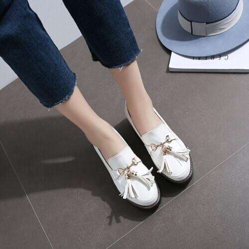 Japanese buckle style college style performance shoes JK uniform shoes fake shoes 43 42 41 large