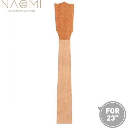 NAOMI Concert Ukulele Neck Mahogany Ukulele Neck With Sapele Wood Head Veneer For 23 Inch 4 Strings Ukulele