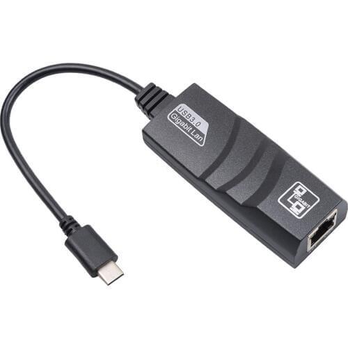 USB Type C to RJ45 LAN Network Card Reversible USB 3.1 Interface (USB-C) to RJ45 100/1000Mbps Ethernet LAN Network Adapter