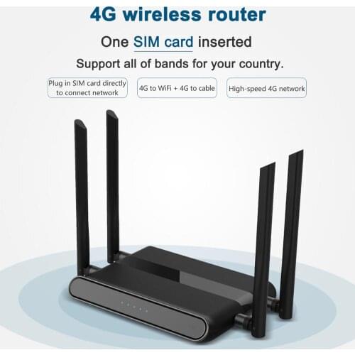 4G Wi-Fi router africa 4Port Router with SIM card USB WAP2 802.11n/b/g 300Mbps 2.4G router LAN WAN 10/100M PCI-E router wireless