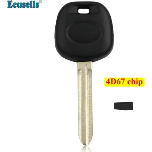1PC/5PCS Replacement Transponder Ignition Blank Key with 4D67 ID67 Chip for TOYOTA 4Runner HiAce Highlander RAV4 Uncut TOY43
