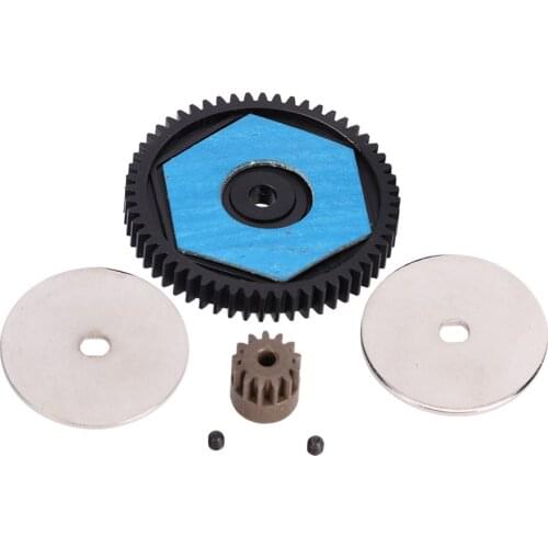 RC 56T Spur Gear 12T Motor Gear Upgrade Accessories Fit for Axial SCX10 RC Model Car Remote Control Car Spare Parts Gear