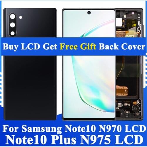 Original LCD For Samsung Galaxy Note 10 N970 N970F N9700 Display Touch Screen For Samsung Note10+ Note 10 Plus N975 N975F N9750