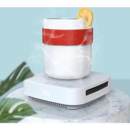 12V 2 in 1 Cup Warmer Cooler Device Fast Cooling Heating Cup Samrt Thermostatic Coaster Cup Warmer Beverage Cans Cooling 450ml