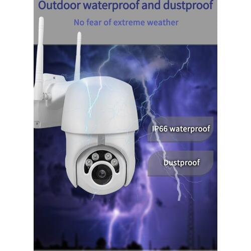 2MP 1080P 360Eyes Wireless PTZ IP Camera Outdoor Water-proof
