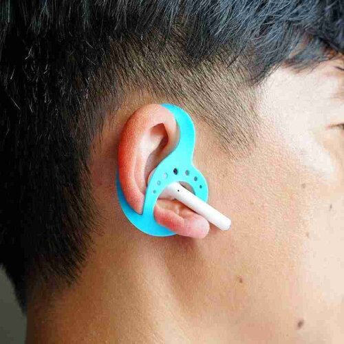 2Pcs/set Bluetooth Earphone Protective Cover Earphone Anti-drop and Anti-lost Clip Ear-hook Earphone Holder For Sport