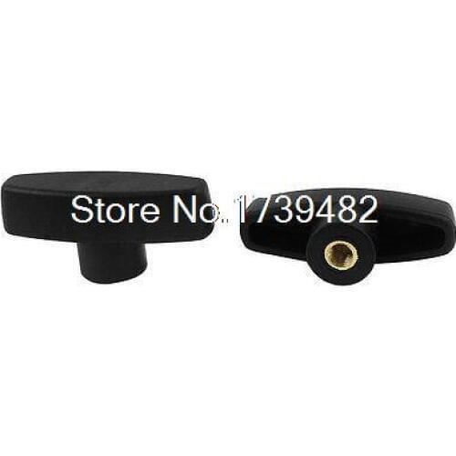 2Pcs M8 Female Thread Clamping Lever T Shaped Knob Handle Grip for Machinery
