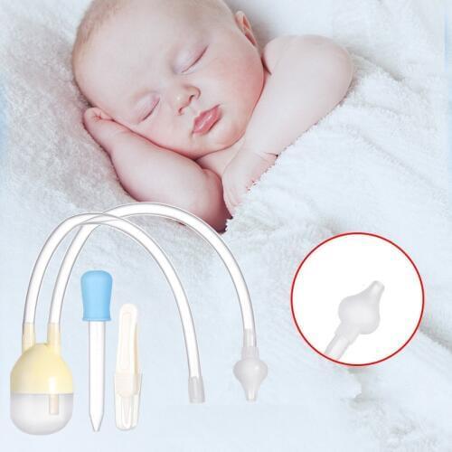 4pcs/set Newborn Baby Nose Cleaner Safety Kids Vacuum Suction Nasal Aspirator Set Infants Medicine Dropper Accessories Baby Care