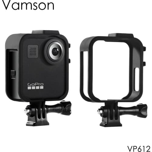Vamson for Gopro Accessories Standard Frame Case Protective Plastic Cover Housing Shell Mount for Gopro MAX Action Camera VP612