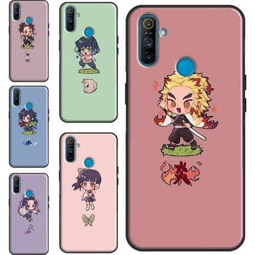 Demon Slayer Kimetsu No Yaiba Cover For OnePlus 9R 8T Nord 7 8 9 Pro Case For Realme 8 Pro 6 7 Q3 C3 C11 C21 C15 GT Neo