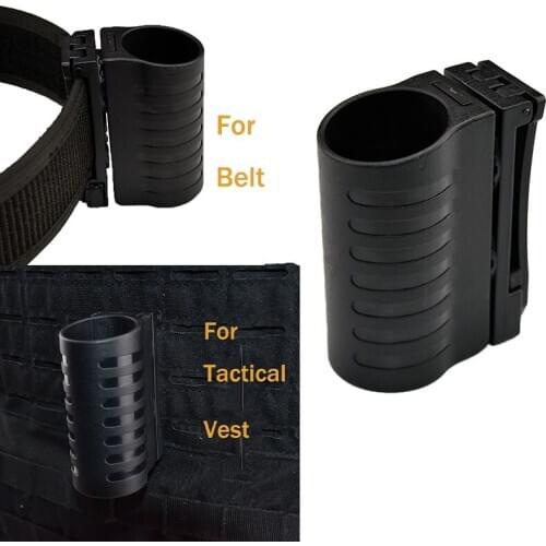 Spray Holder Pouch 360 Degree Rotation Quick Release Open Tope ABS Duty Gear Mace for Belt and Vest Fit for Tactical Molle Syste