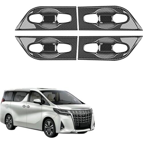 For Toyota Alphard 2015-2020 External Door Handle Bowl Cover Cup Cavity Trim Insert Molding Garnish