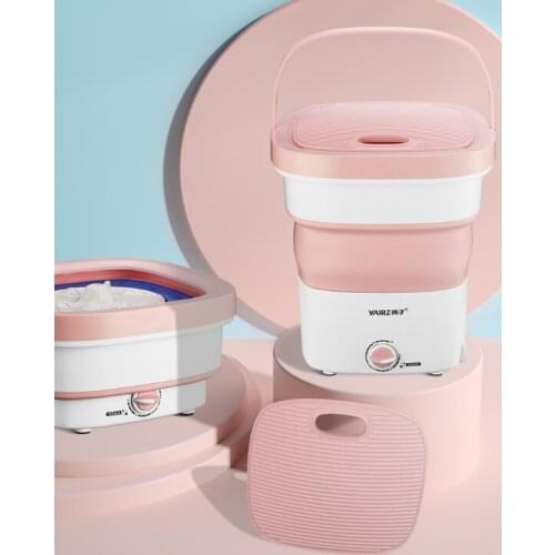 Home baby semi-full automatic power small portable folding washing machine J03