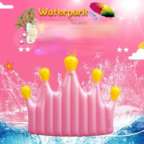 Ins Hot Queen Crown Giant Pool Float Swimming Ring Inflatable Mattress Floating Row Swimming Circle Beach Pool Party