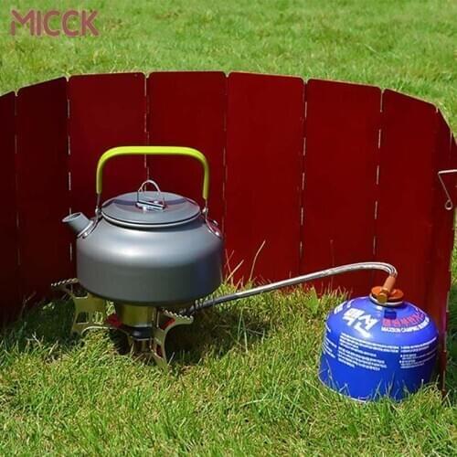 MICCK Stainless Steel Coffee Maker Pot Outdoor Camping Stovetop Tea Kettle Water Pot Espresso Percolator 0.8L/1.2L Coffee Maker