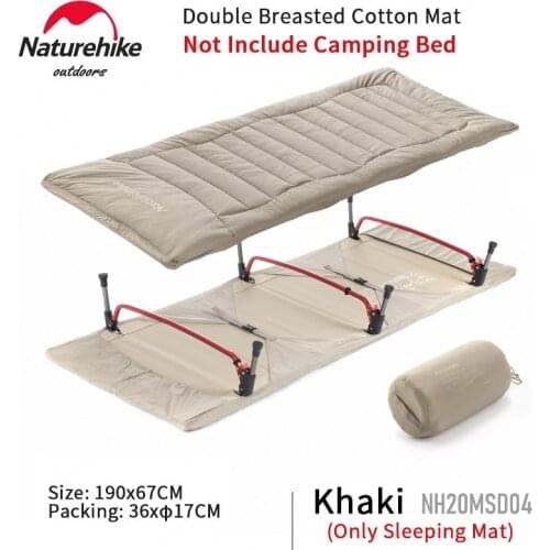 Naturehike New Camping Bed Cotton Sleeping Pad Outdoor Camping Tent Portable Folding Mattress Mat Sleeping Mat Backpacking