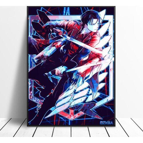 Levi Ackerman Art Canvas Poster Home Decor Painting No Frame