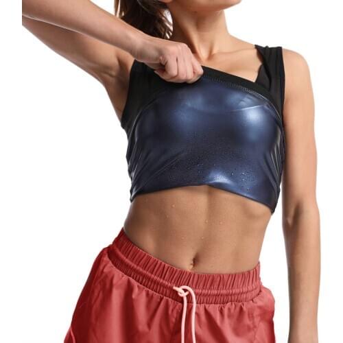 Women Shapers Sweat Vest Hot Thermo Weight Loss Shirt Body Shaper Waist Trainer Vest Sauna Suit Workout Fitness Sauna Tank Tops