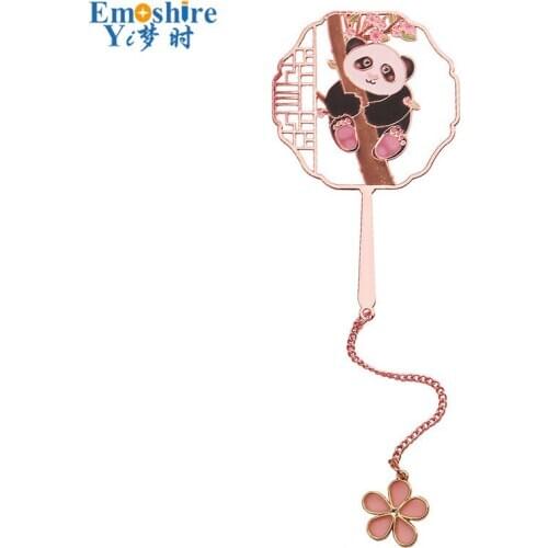 Metal Panda Bookmark Exquisite Hollow Literary Antique Gift Souvenir Creative Exquisite Gift Customization Metal Bookmark M002
