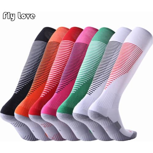 Men Football Socks Compression Sport Socks High Tube Breathable Outdoor Cycling Basketball Running Stockings Long Socks