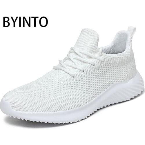 2021 New Fashion Men Tennis Shoes Light Breathable Mesh White Non-Slip Sneakers Sport Male Trainers Tenis Masculino Basket Homme