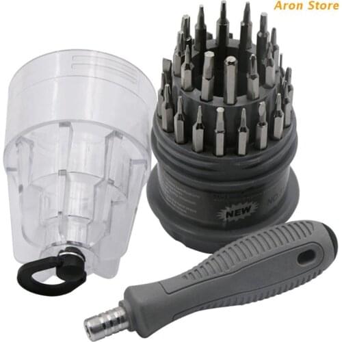 31 in 1 Precision Handle Screwdriver Set Pagoda Small Professional Repair Tool Kit For Dismantling Mobile Phones Jewelry Watch