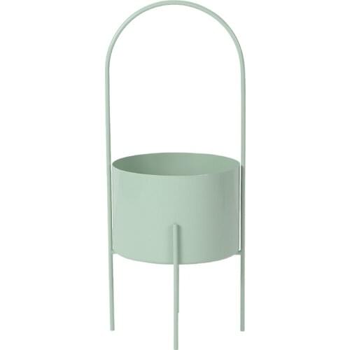 Nordic style small flower rack homestay personalized creative flower pot rack iron portable pot rack basket green rose plant