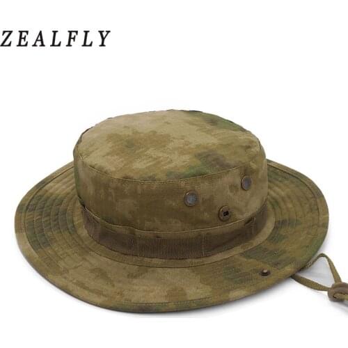 Multicam Nepalese Boonie Hats Tactical Airsoft Sniper Camouflage Tree Bucket Cap Accessories Military Army American Military Men