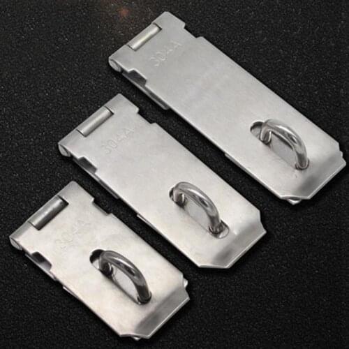 Stainless Steel Security Anti-Theft Hasp Staple Gate Cabinet Door Shed Lock