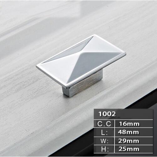 New Fashion Modern Chrome Wardrobe Cabinet Drawer Handle Hardware Furniture Shoes Cabinet Door Handle Knobs