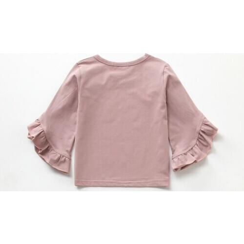 Girl Clothes Shirts Spring Summer Baby Girls Lace Blouses Cute Long Sleeve Ruffle Kids Tops Soft Toddler clothes