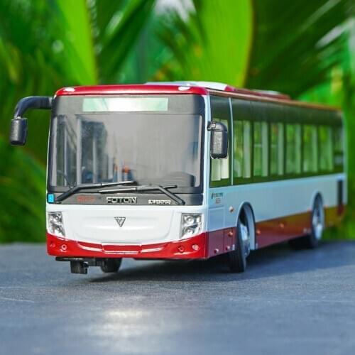 Original factory 1:43 Foton Passenger Beijing hybrid bus model with small gift
