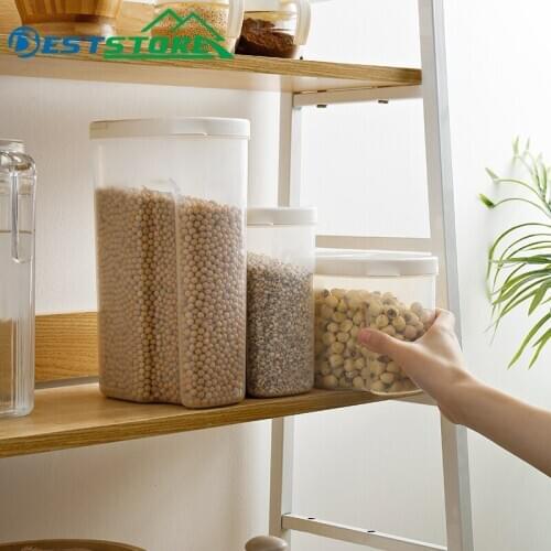 Grocery Storage Box Food Storage Large Storage Box Dry Goods Sealed For Kitchen Storage Plastic