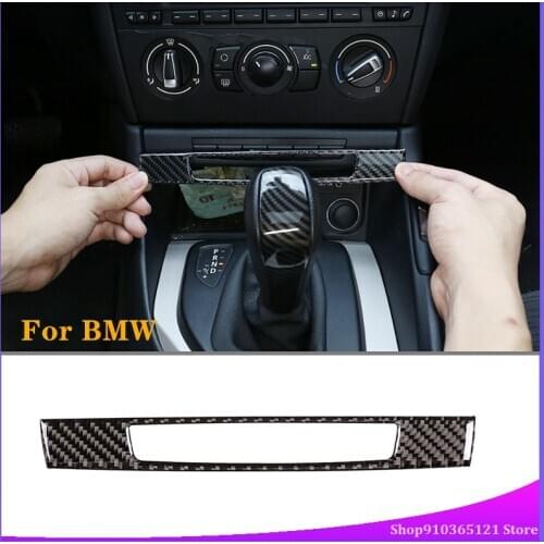 For BMW E84 2013 2014 2015 Soft Carbon Fiber Driving Assistance Central Control Switch Frame TrimYear Accessories