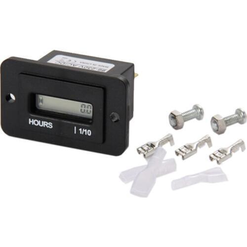 Widely Used Black DIGITAL LCD Hour Meter Counter HM010 for ATV Snowmobile Boat Generator AC 86V-230V