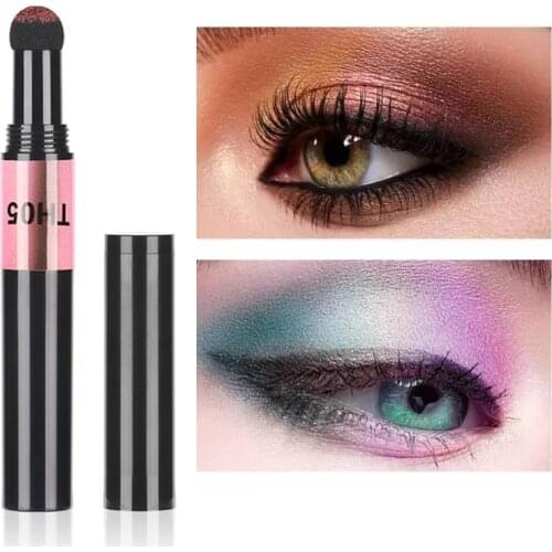 12 Colors Pigment Eyeshadow Pen Air Cushion Glitter Shimmer Eye Shadow Powder Pencil Women Beauty Party Eyes Makeup Cosmetics
