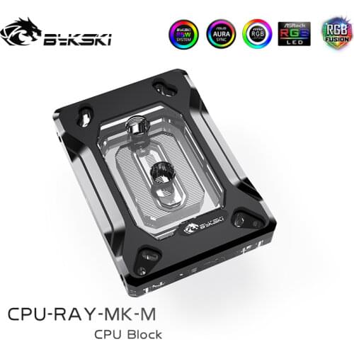 Bykski CPU Water Block Use for AMD RYZEN3000 AM3 AM4 1950X TR4 X399 X570 Motherboard / RYZEN 3000/5000/7000 5V 3PIN A-RGB AURA