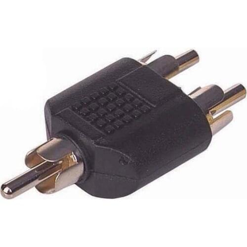 1RCA E/2RCA MALE CONVERTER JACK